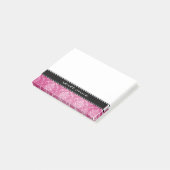Post-it® Notes de Courrier-it® personnalisées par noir rose (Incliné)