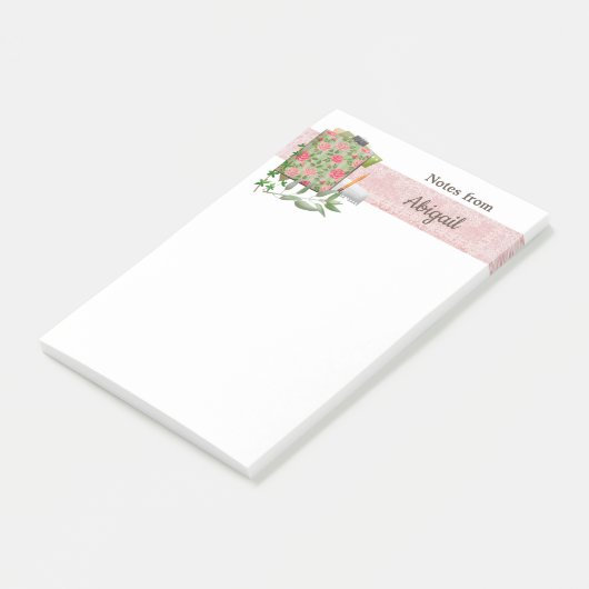 Post-it® Notes de cuisine chic rose Shabby (Incliné)