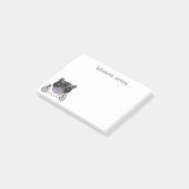 Post-it® Notes de cuisine joli Cartoon Raccoon (Incliné)