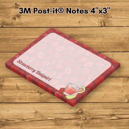 Post-it Notes de Daiquiri aux fraises