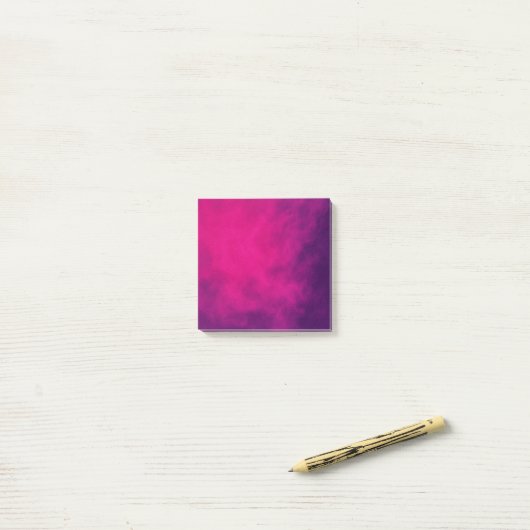 Post-it® Notes de dégradé rose néon personnalisées (Sur un bureau)