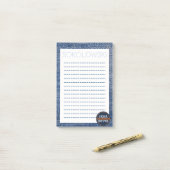Post-it® Notes de Denim Mitzvot (Sur un bureau)