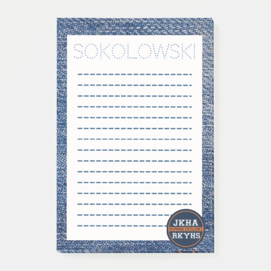 Post-it® Notes de Denim Mitzvot (Devant)