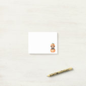 Post-it® Notes de dessin animé de chat drôle personnalisées (Sur un bureau)