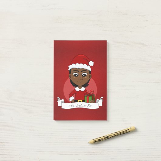 Post-it® Notes de dessin de Noël (Sur un bureau)