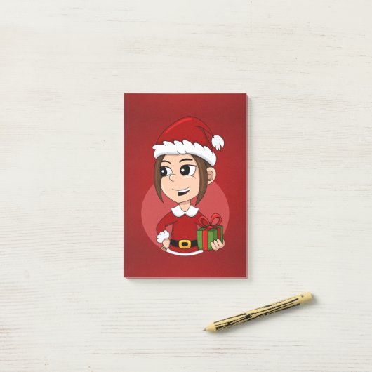 Post-it® Notes de dessin de Noël (Sur un bureau)