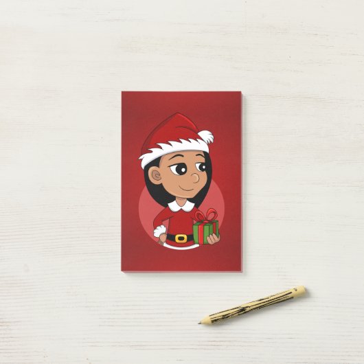 Post-it® Notes de dessin de Noël (Sur un bureau)