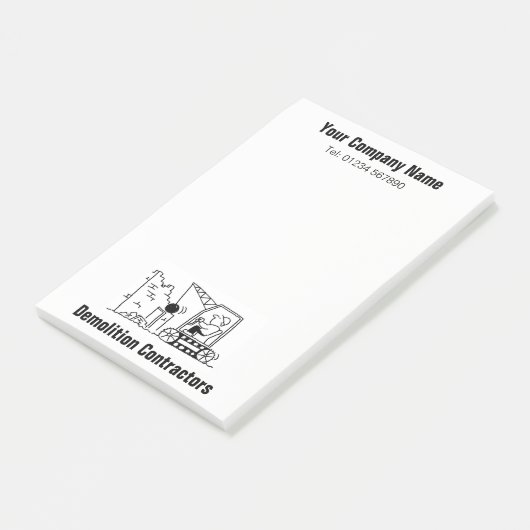 Post-it® Notes de dessin des services de démolition (Incliné)