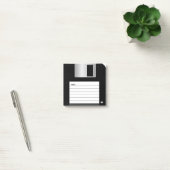 Post-it® Notes de disquette classiques 3,5 pouces Coin noir (Bureau)