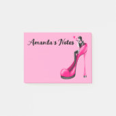 Post-it® Notes de diva de mode de chaussure à talon aiguill (Devant)