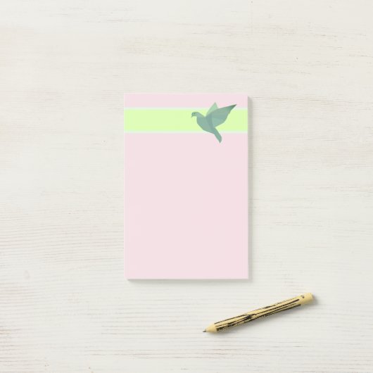 Post-it® Notes de Dove, Bird Dog (Sur un bureau)