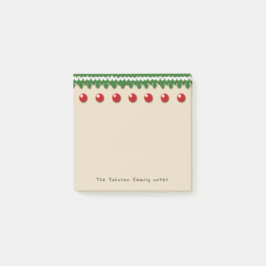 Post-it® Notes de famille saisonnières avec texte et couleu (Devant)