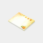 Post-it® Notes de feuilles de citrouille et d'automne (Incliné)