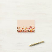 Post-it® Notes de feuilles de couleurs d'automne (Sur un bureau)