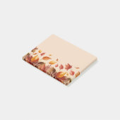 Post-it® Notes de feuilles de couleurs d'automne (Incliné)