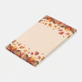 Post-it® Notes de feuilles de couleurs d'automne (Incliné)
