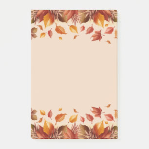 Post-it® Notes de feuilles de couleurs d'automne