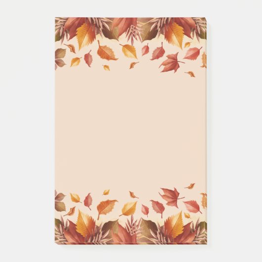 Post-it® Notes de feuilles de couleurs d'automne (Devant)