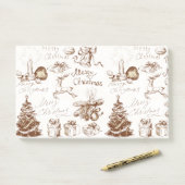 Post-it® Notes de fin d'année et de Noël (Sur un bureau)