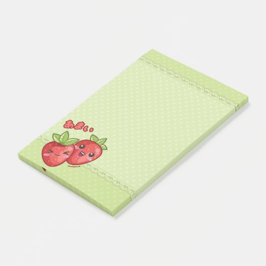Post-it® Notes de fraises (Incliné)