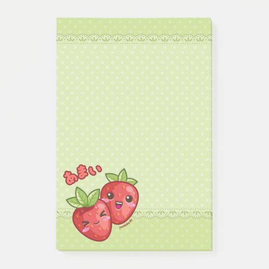 Post-it® Notes de fraises (Devant)