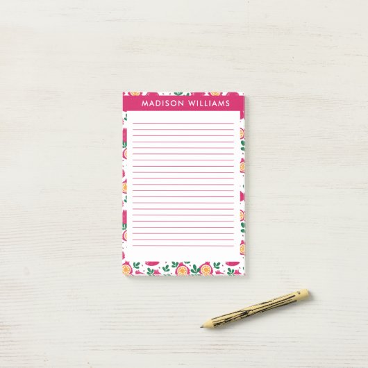 Post-it® Notes de fruit (Sur un bureau)