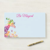 Post-it® Notes de girafe magique (Sur un bureau)