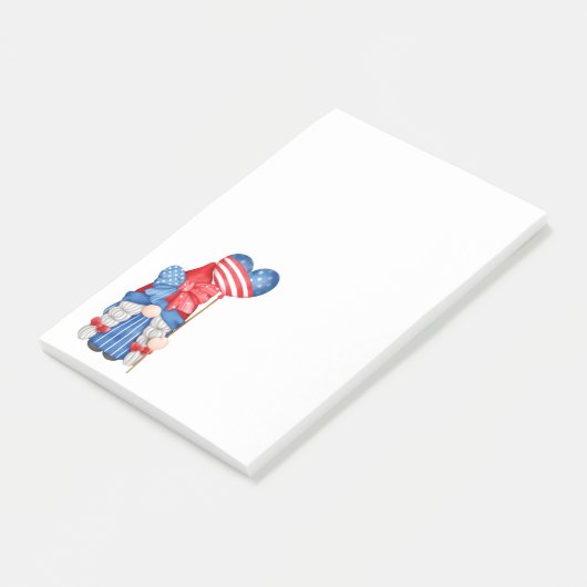 Post-it® Notes de gnome de la fête de l'indépendance (Incliné)