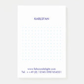 Post-it® Notes de grille bleue (Devant)