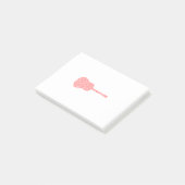 Post-it® Notes de guitare en rouge (Incliné)