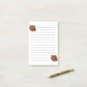 Post-it® Notes de hiboux (Sur un bureau)