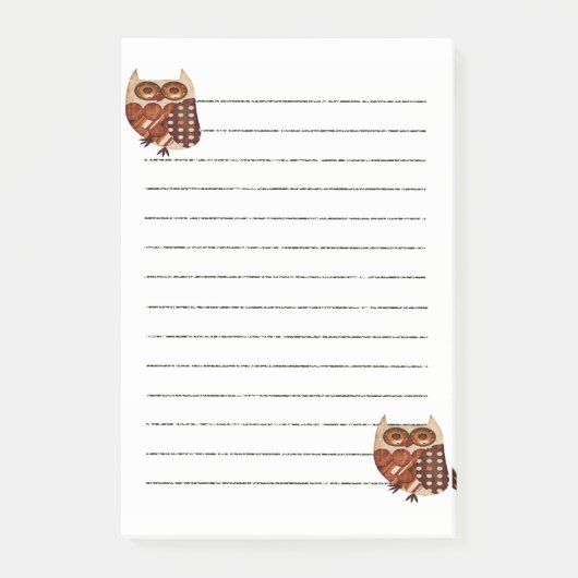 Post-it® Notes de hiboux (Devant)