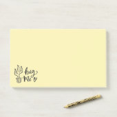 Post-it® Notes de Hug Me Cactus (Sur un bureau)