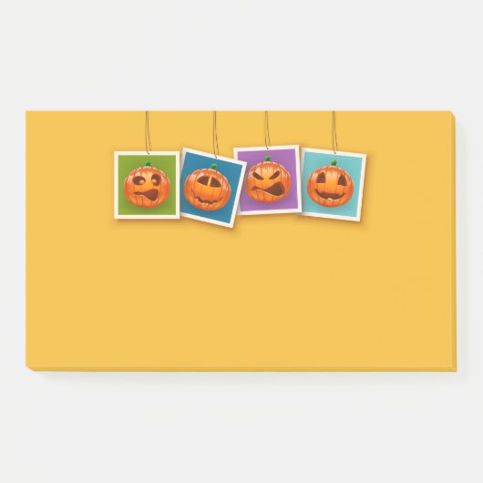 Post-It Notes de Jack-O-Lantern Halloween (Devant)
