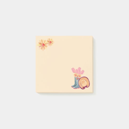 Post-it® Notes de jardinage floral (Devant)