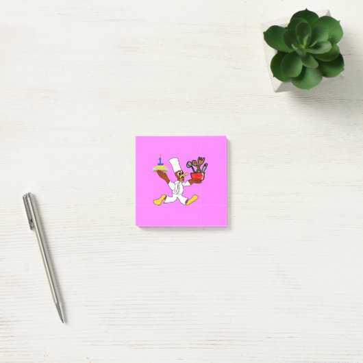 Post-it® Notes de Kazoo de Chef Rose (Bureau)