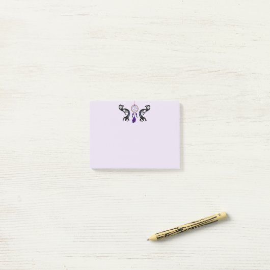 Post-it® Notes de Kokopelli (Sur un bureau)