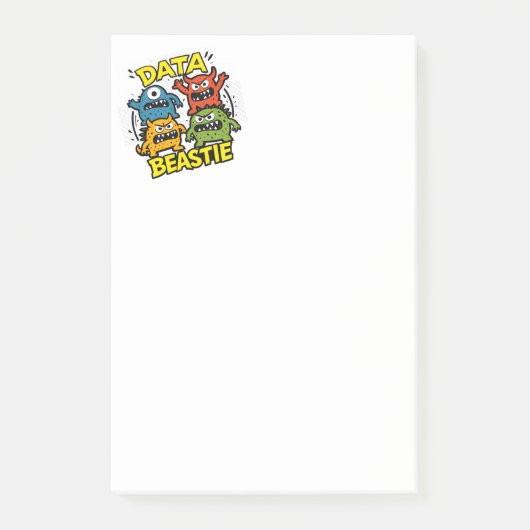 Post-it® Notes de la Bête de données grognon (Devant)