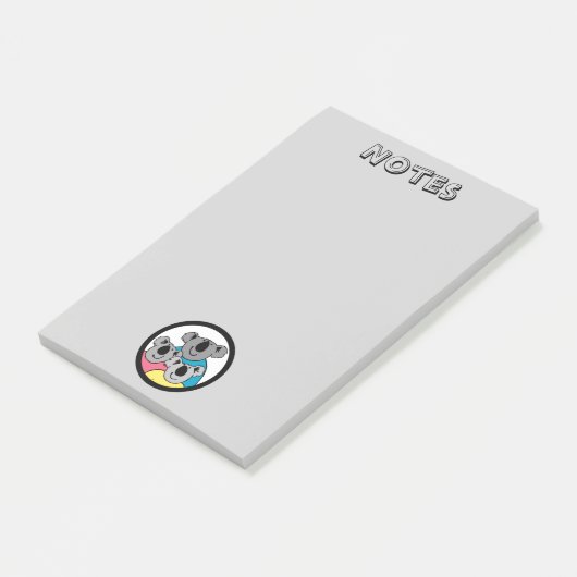 Post-it® Notes de la famille Koala Bear (Incliné)