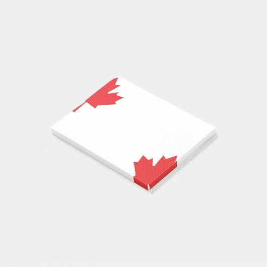 Post-it® notes de la feuille rouge de l'érable canadien (Incliné)