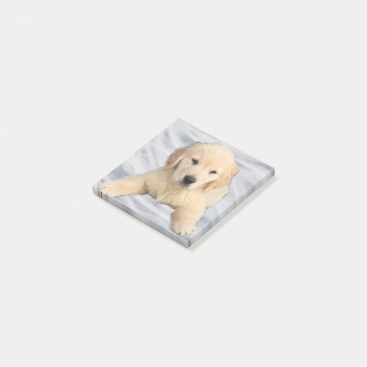 Post-it® Notes de la publication de Golden Retriever Puppy (Incliné)