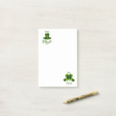 Post-it® Notes de la Saint Patrick (Sur un bureau)