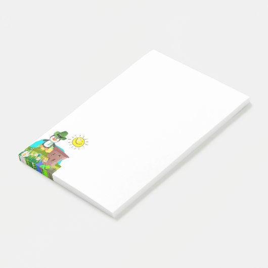 Post-it® Notes de la Saint-Patrick Pingouin (Incliné)