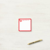 Post-it® notes de la Saint-Valentin (Sur un bureau)