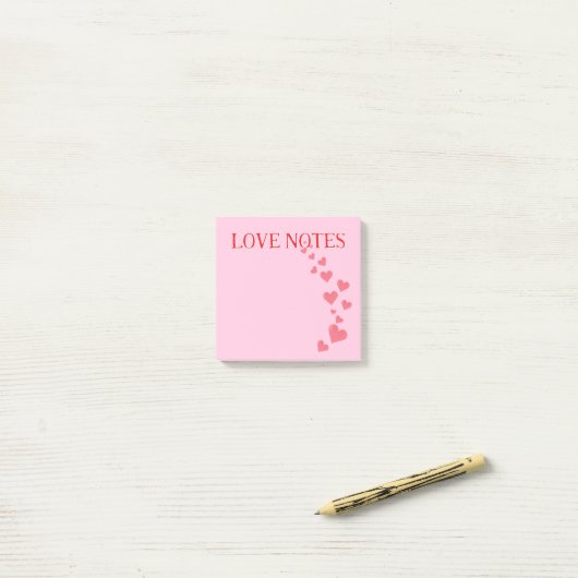 Post-it® Notes de la Saint-Valentin | Notes d'amour Notes (Sur un bureau)