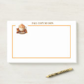 Post-it® Notes de la saison automne confortable (Sur un bureau)