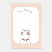 Post-it® Notes de la vache du matin (Devant)