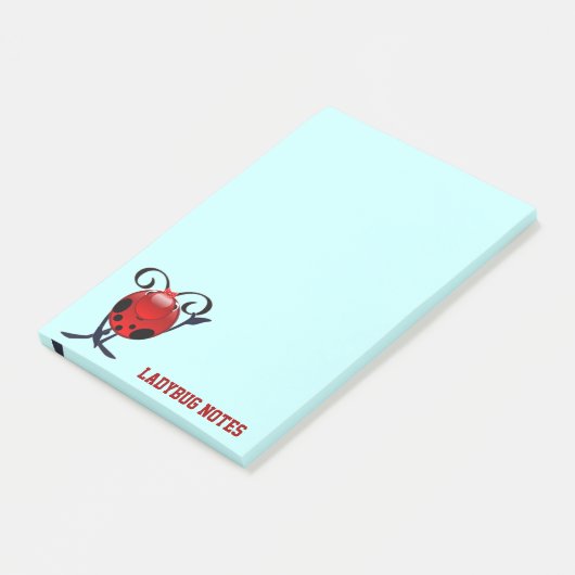 Post-it® Notes de Ladybug (Incliné)