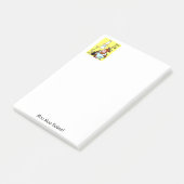 Post-it® Notes de lait de vache jaune (Incliné)