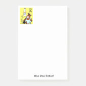 Post-it® Notes de lait de vache jaune (Devant)
